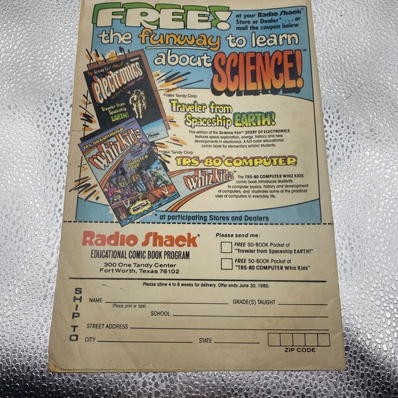 TRS-80 Whiz Kids The Computer Trap (1984 Comic Radio Shack) Cat No 68-2030 - Picture 2 of 6